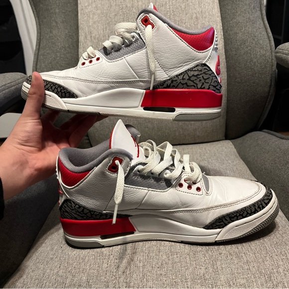 Jordan 3 Fire Red Size 8 - Picture 1 of 13